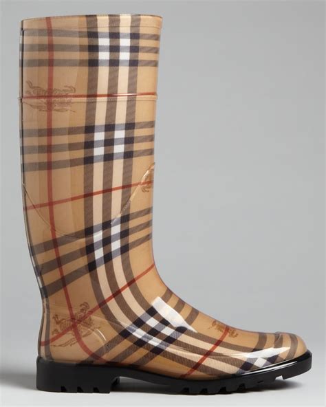 burberry rain boots womens size 10|burberry haymarket rain boots.